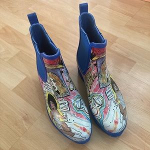 Jeffrey Campbell pop art rain boots